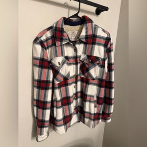 Sherpa lined shacket